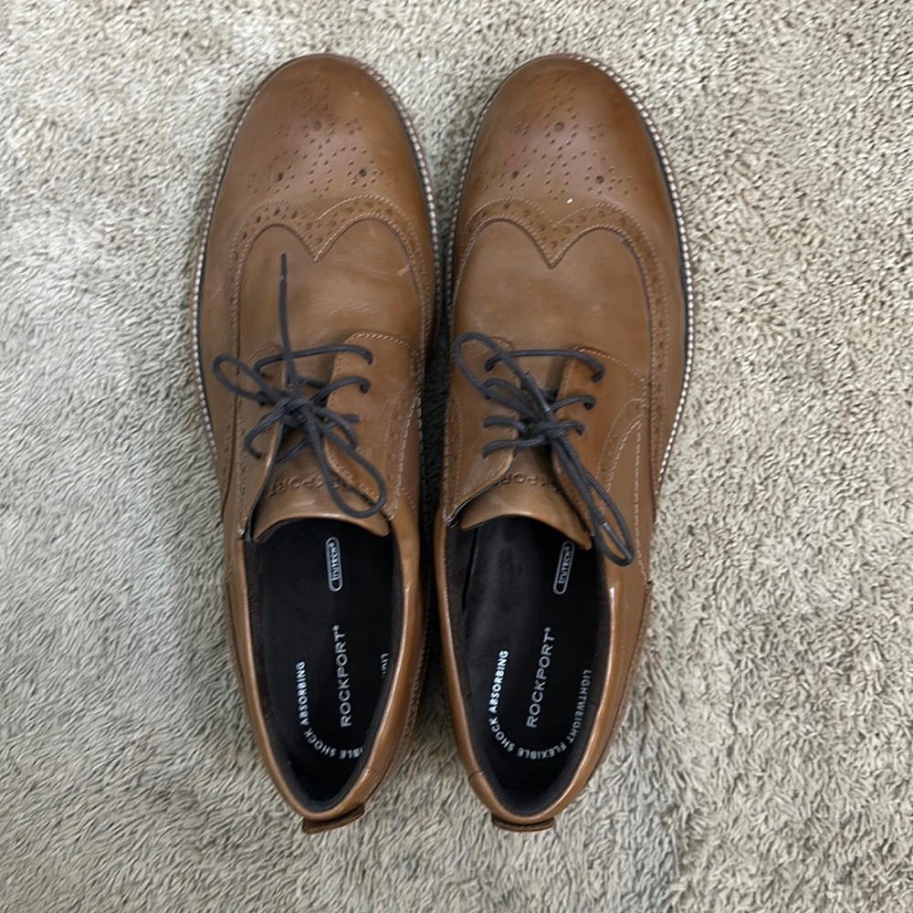 Men’s Rockport Oxford Wingtip Sneaker style dress shoes NWOT size 15